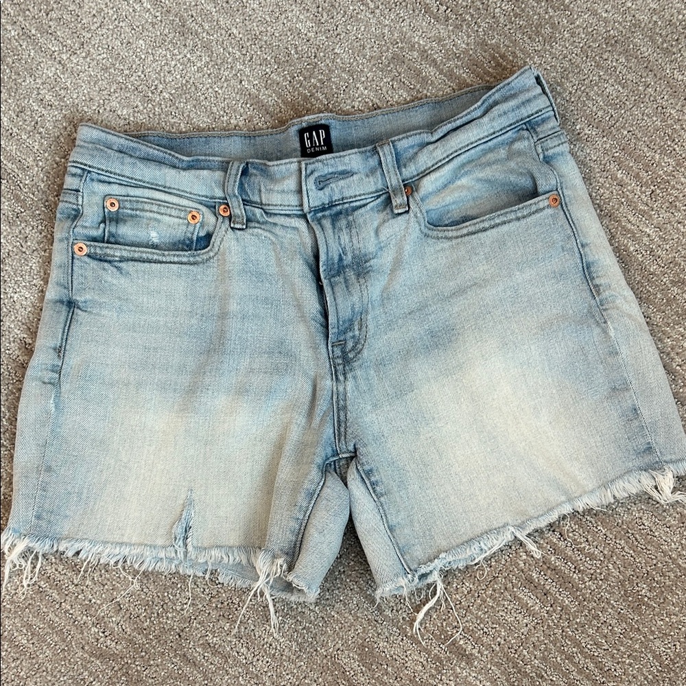 GAP Faded Blue Denim Cutoff Shorts